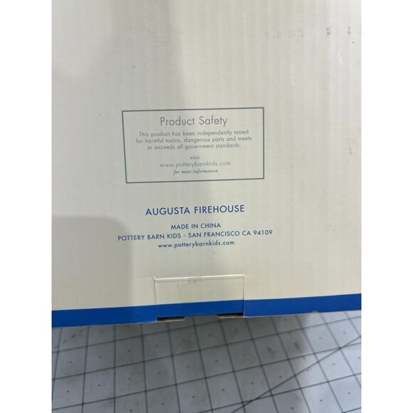 Pottery Barn Kids Augusta Firehouse Playset All Wood NIB New - Picture 4 of 10